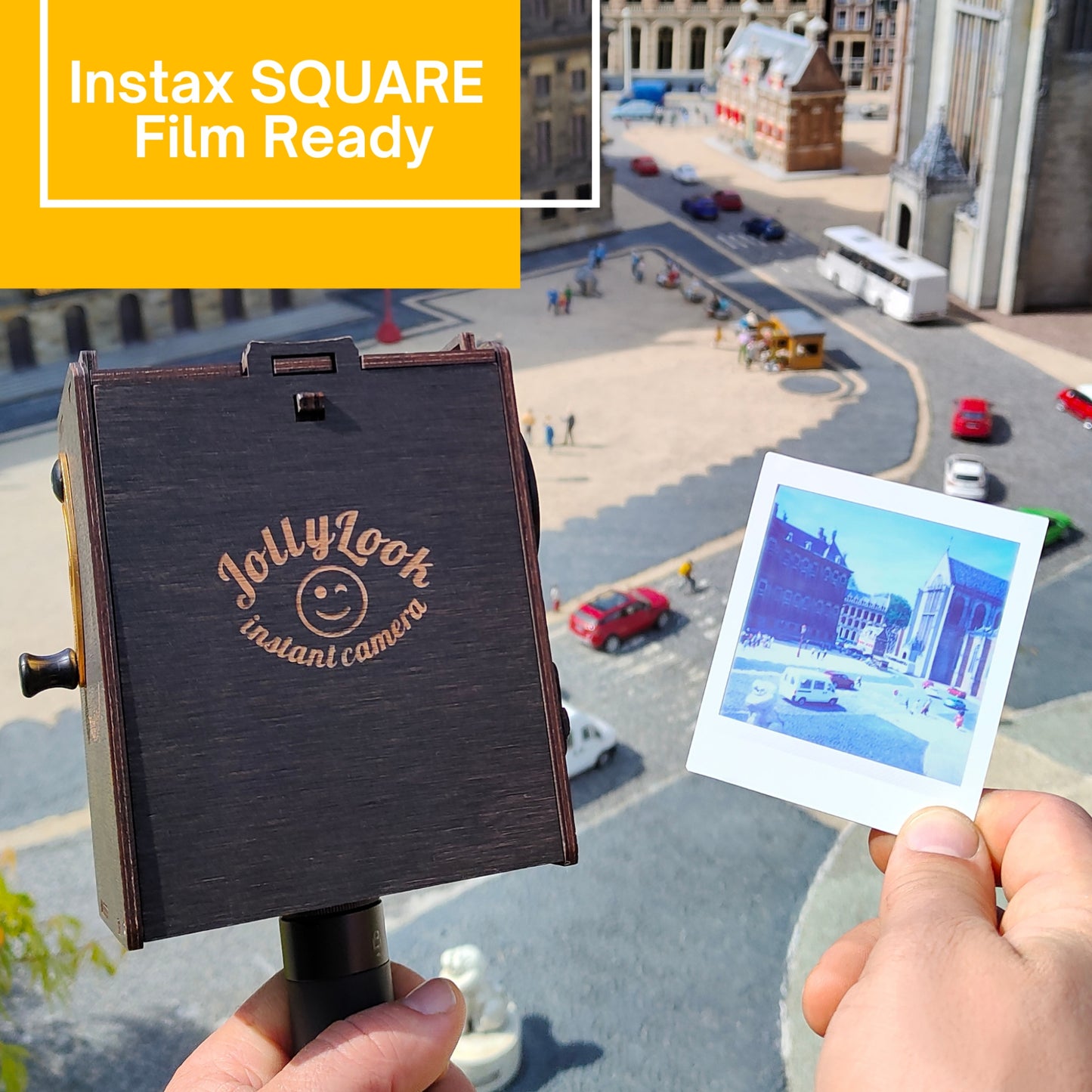 JollyLook ピンホール SQUARE インスタントフィルムカメラ 組立済